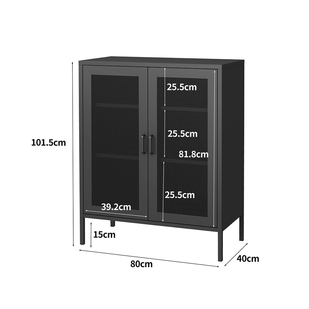 Levede Storage Cabinet Steel Kitchen