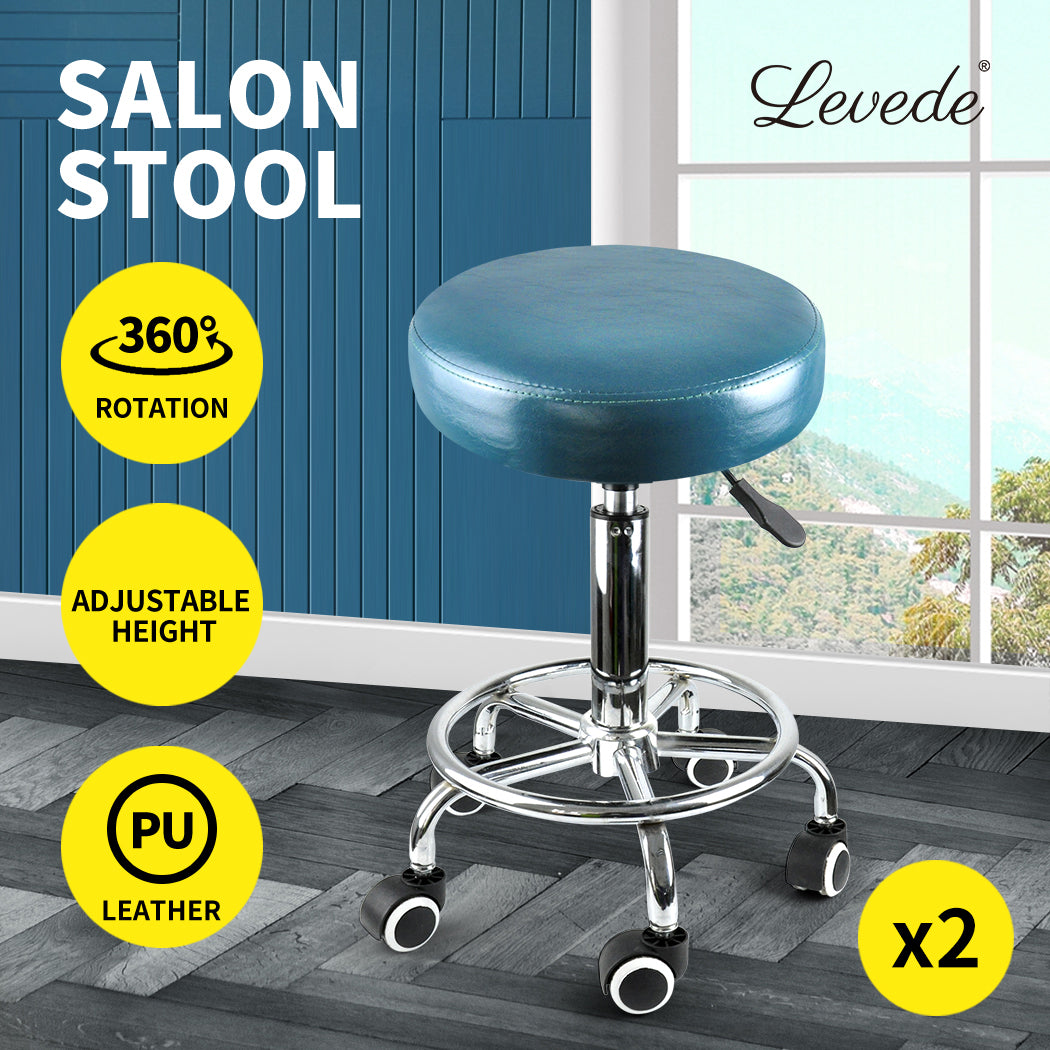 Levede Swivel Salon Barstool Hairdressing Stool - Levede