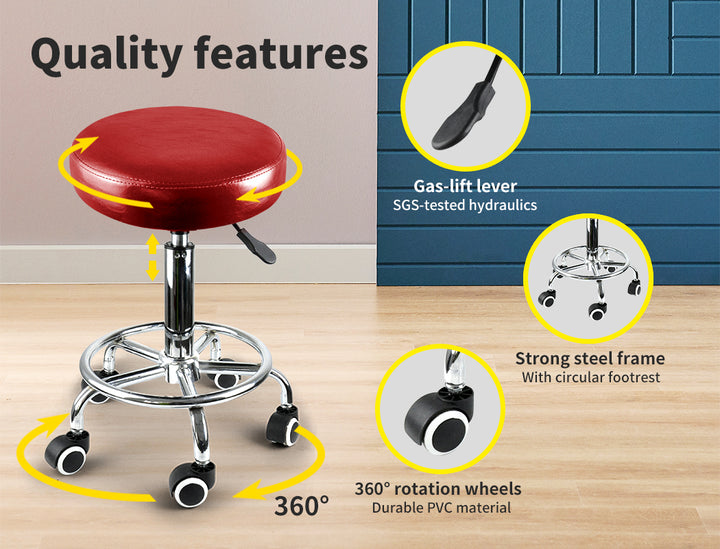 Levede Swivel Salon Barstool Hairdressing Stool