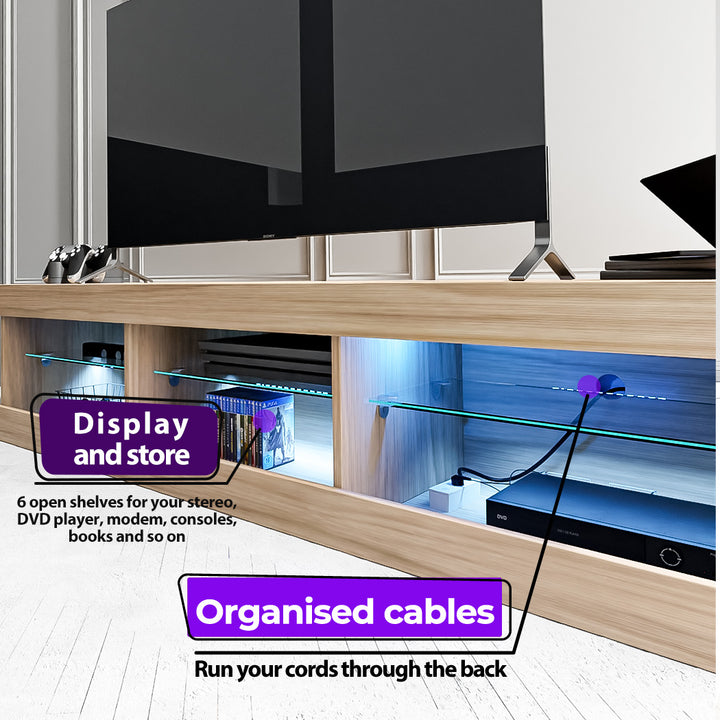 Levede LED Entertainment Center TV Stand - Levede