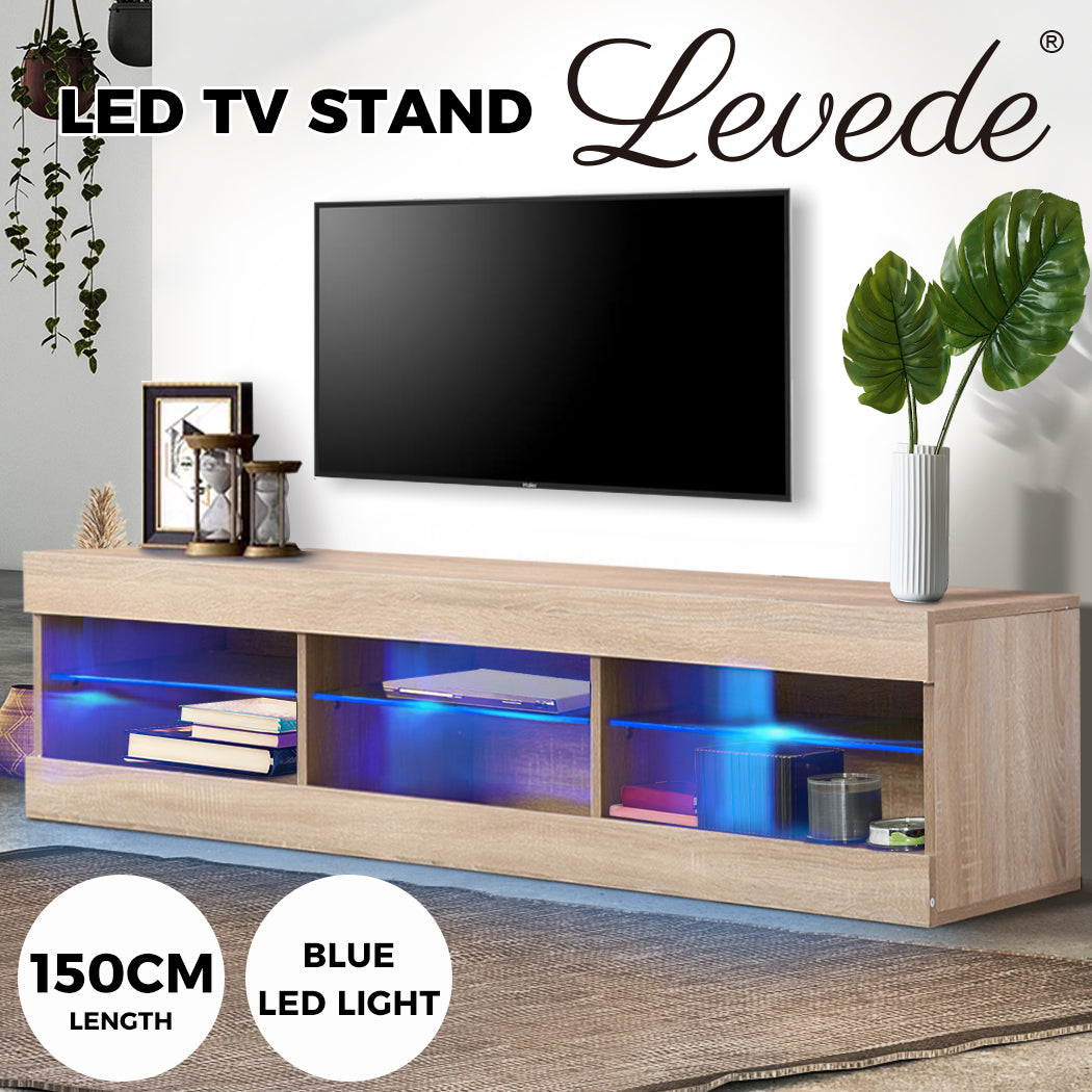 Levede LED Entertainment Center TV Stand - Levede