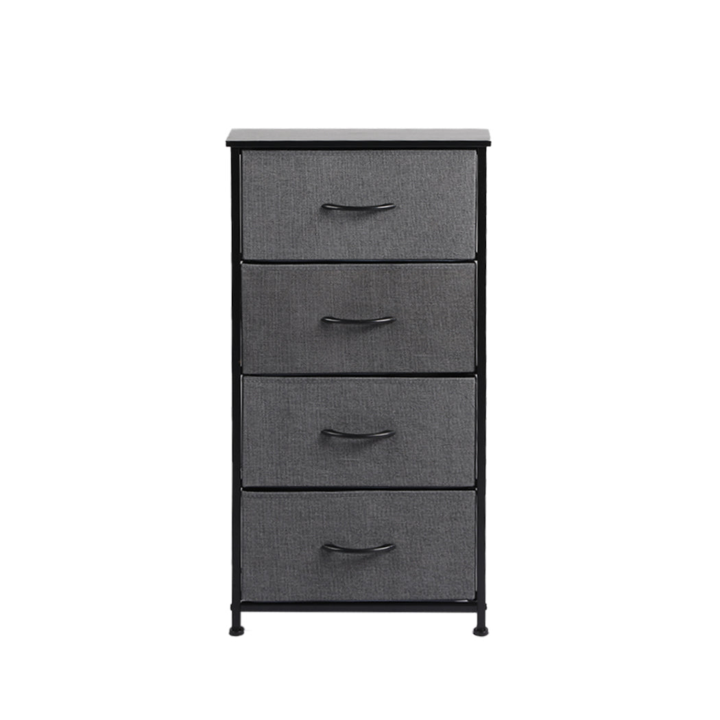 Tall Fabric 4-Drawer Storage Chest of Drawers 7