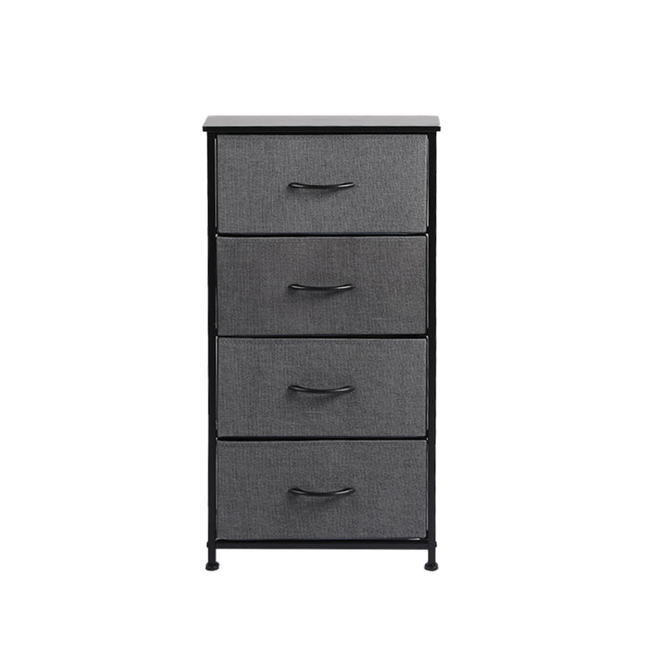 Tall Fabric 4-Drawer Storage Chest of Drawers 7