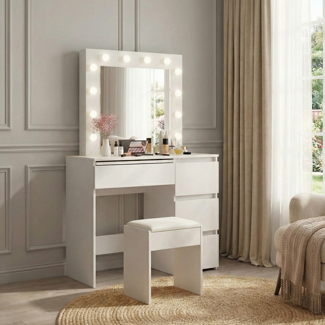 Dressing Table Vanity Set Stool