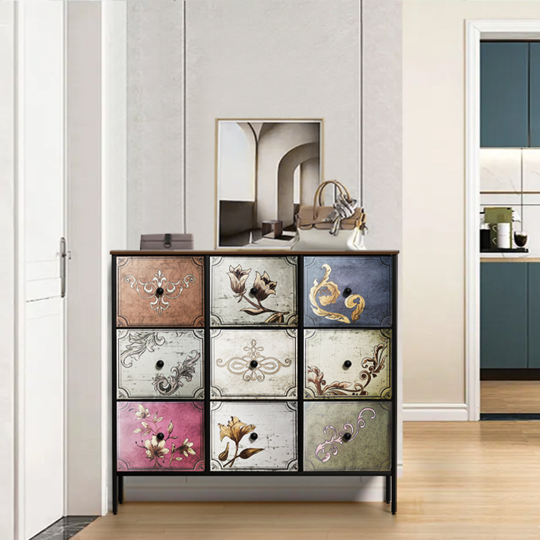Vintage Floral Chest of Drawers