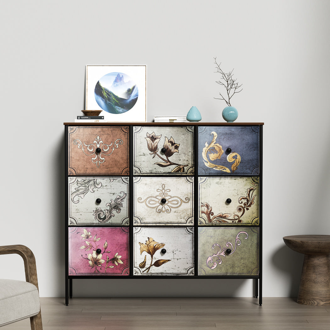 Vintage Floral Chest of Drawers