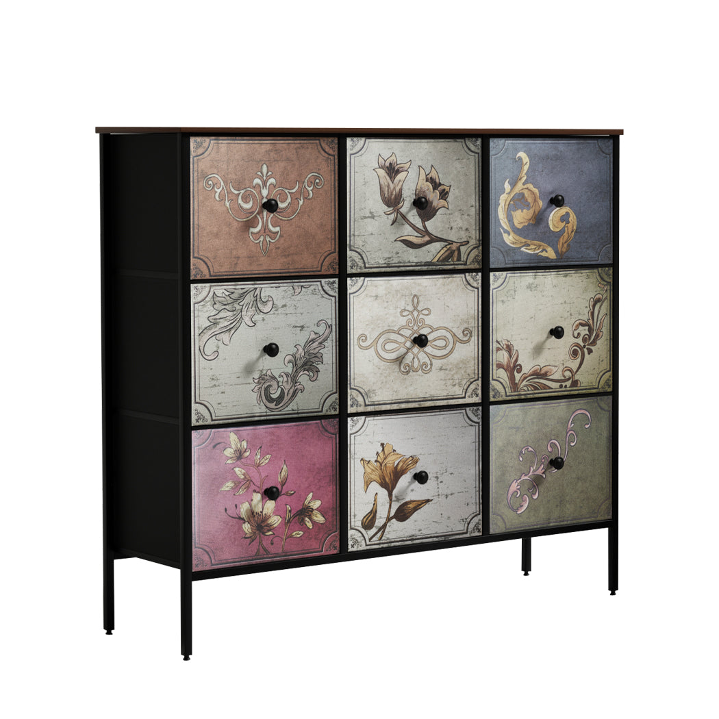 Vintage Floral Chest of Drawers 