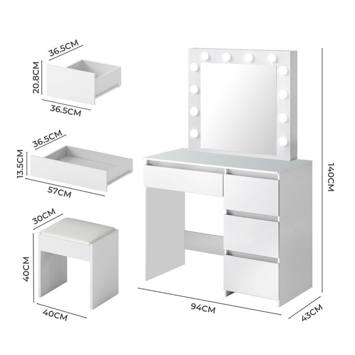Dressing Table Vanity Set Stool
