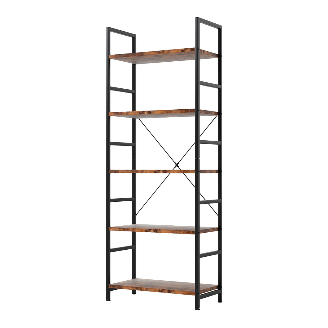 5 Tier Open Bookshelf Display Storage Unit
