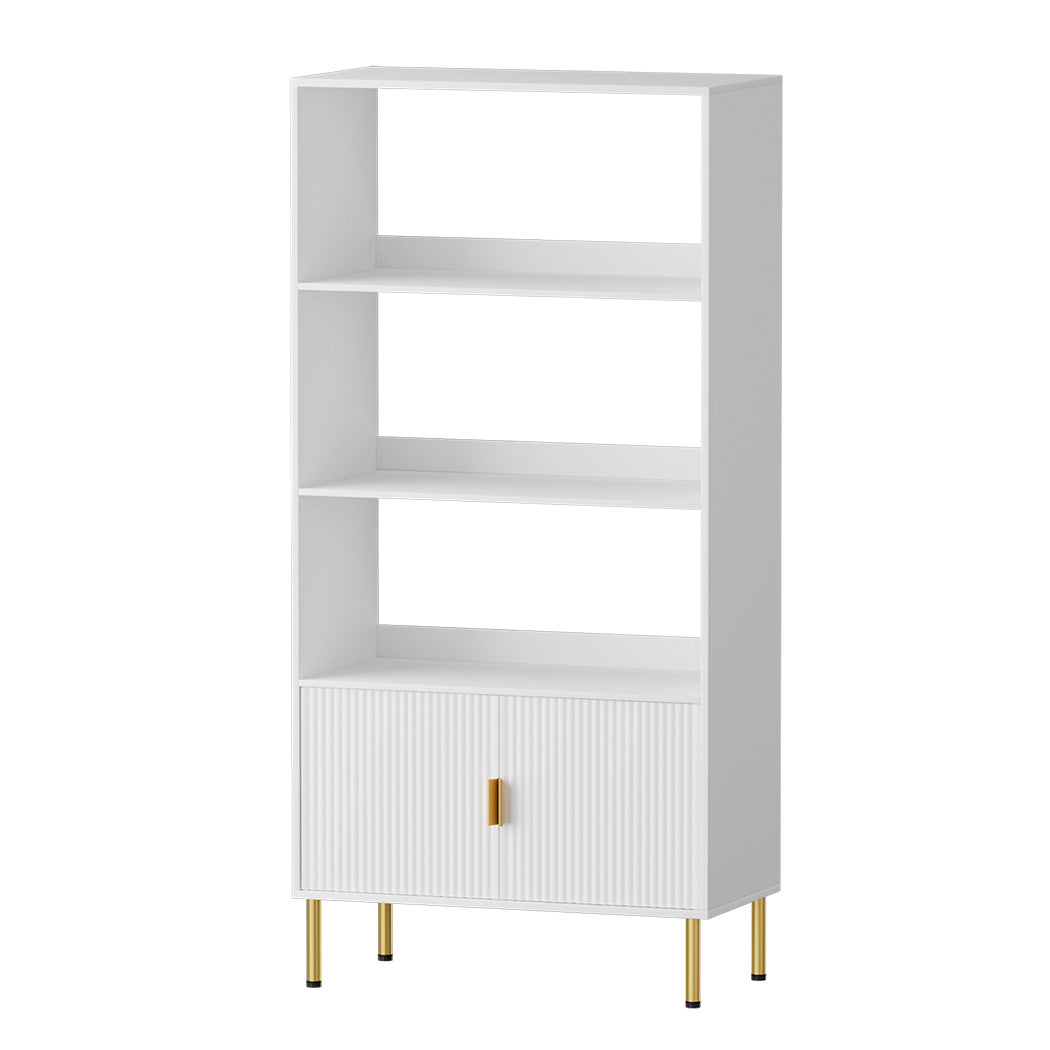 Levede Display Shelf 3 Tier Open Bookshelf 165cm Storage Cabinet Bookcase Wooden