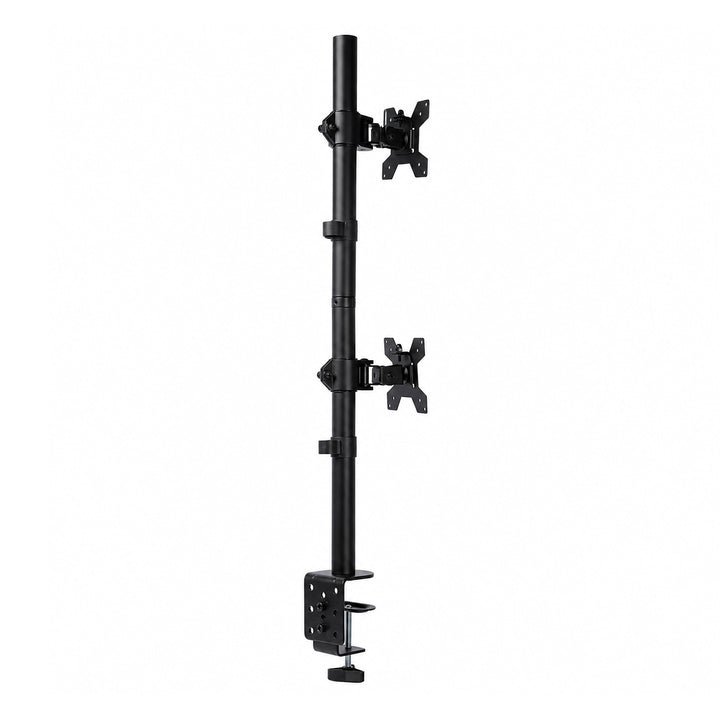 Dual Monitor Arm Adjustable Stand Mount For 13-34 Inch Office Black