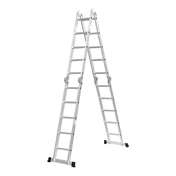 Traderight Multi Purpose Ladder Aluminium Folding Platform Extension Step 5.7m
