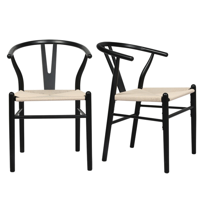 Oak Wishbone Chair x 2
