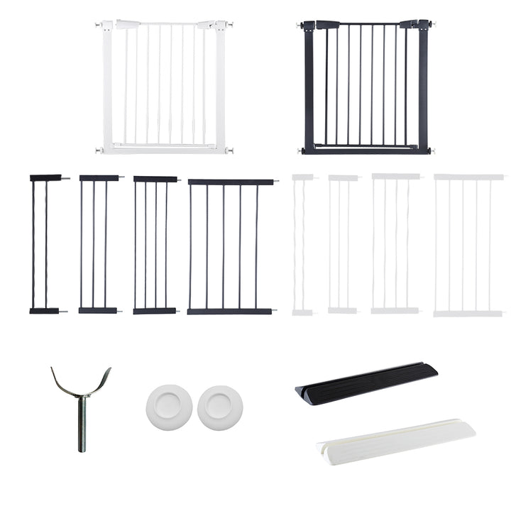 Levede Baby Safety Gate Adjustable Pet Black 10cm Extension - Levede
