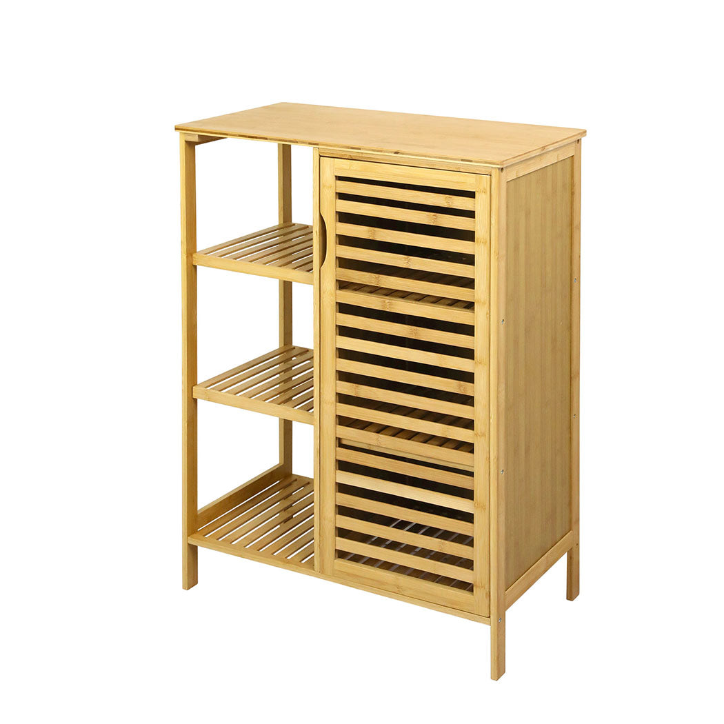 Levede Bamboo Shoe Storage Cabinet Laundry Organiser Cupboard