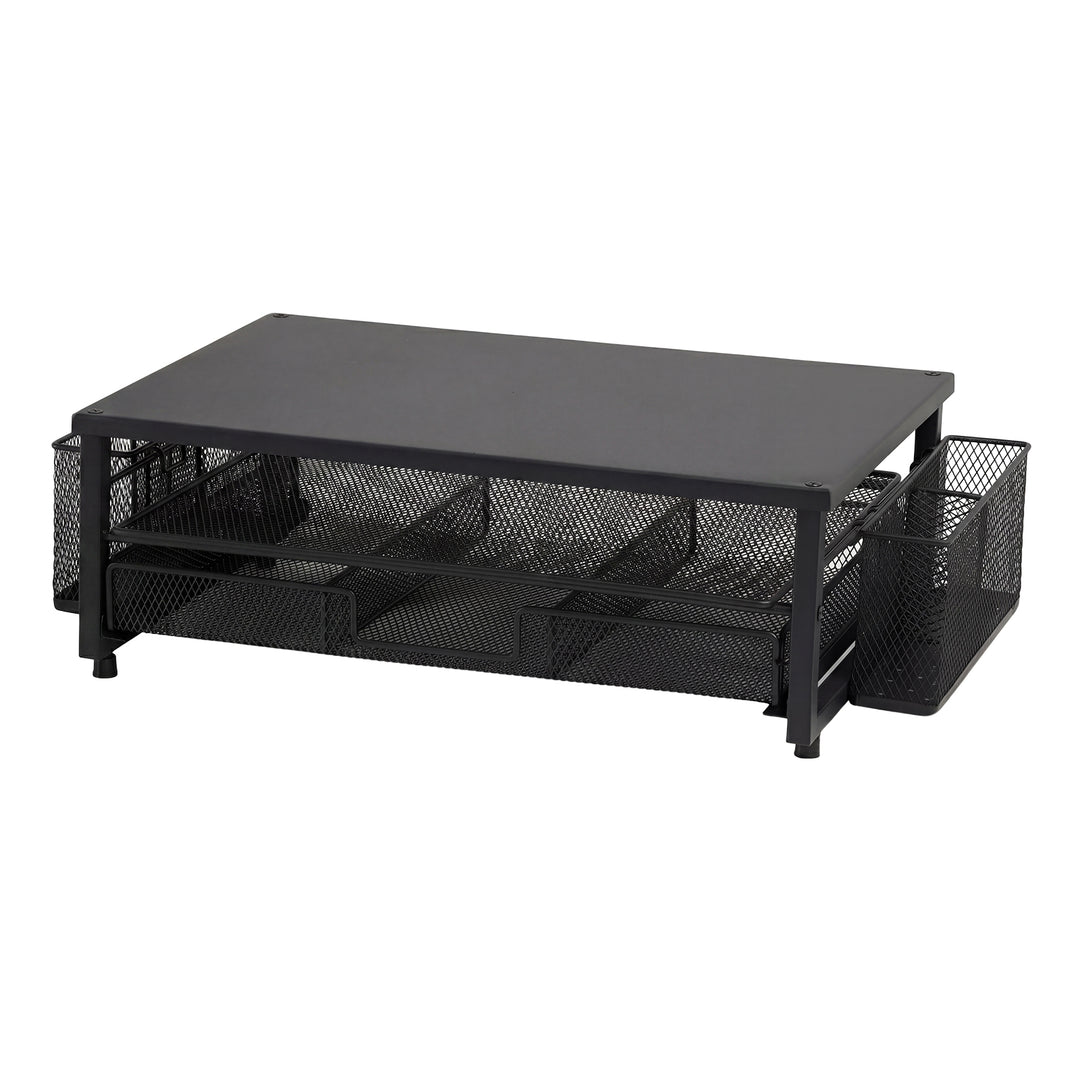 Levede Monitor Stand Riser Metal Computer Desk Organizer Shelf Drawer Pen Holder