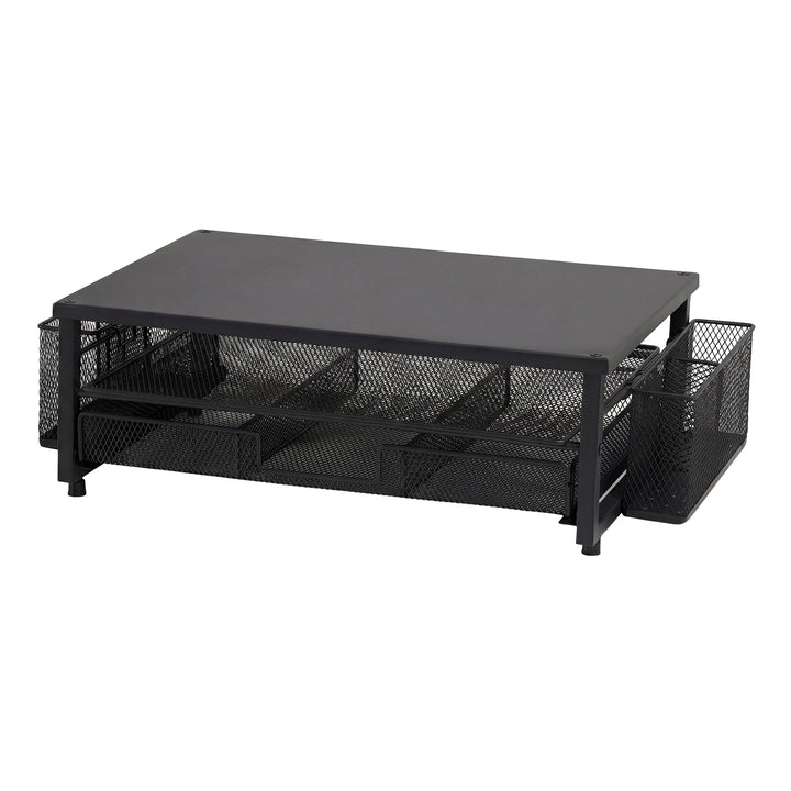 Levede Monitor Stand Riser Metal Computer Desk Organizer Shelf Drawer Pen Holder