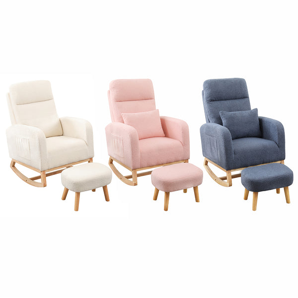 Rocking Chair With Footstool.