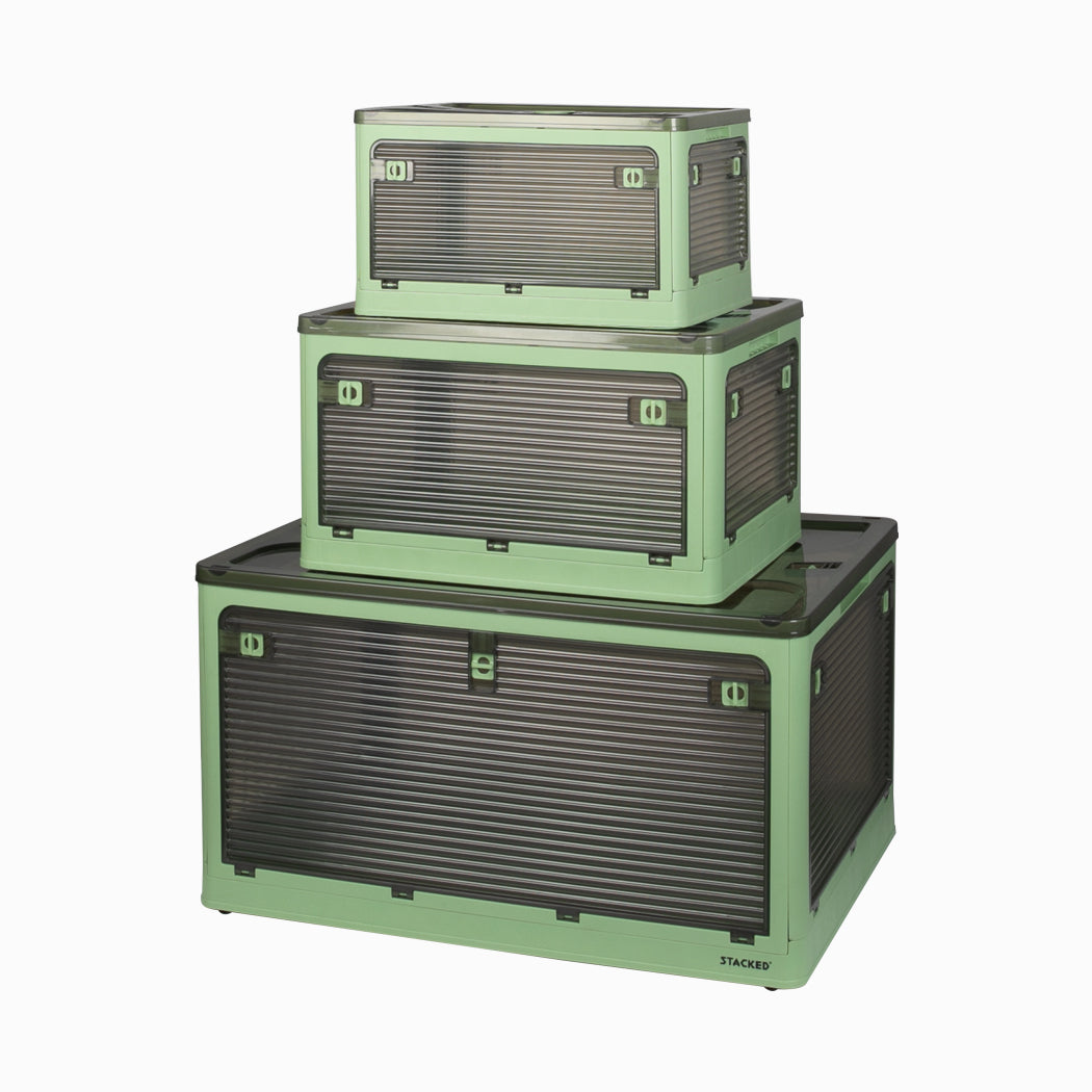 Storage Box Stackable Storage Container - Green