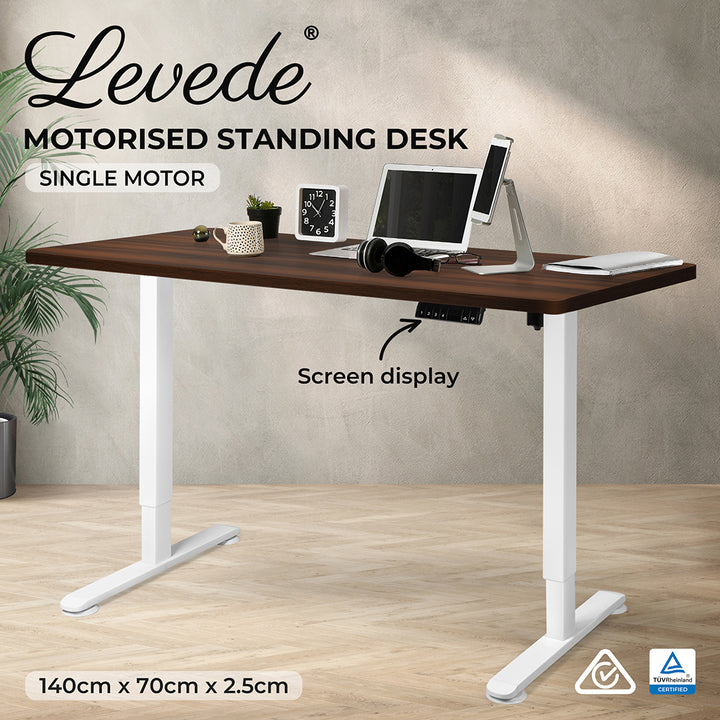 Levede Motorised Standing Desk Adjustable 140cm - Levede
