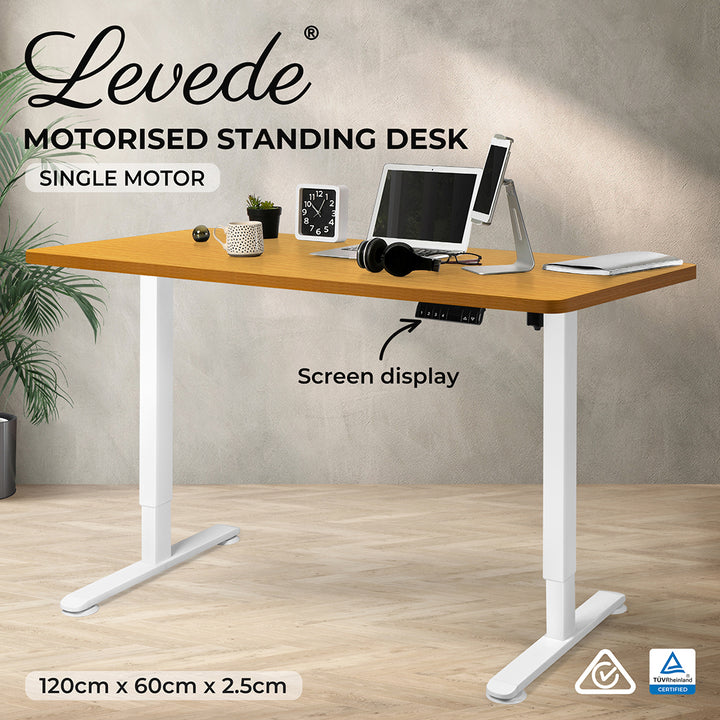 Levede Motorised Standing Desk Height 120cm 800x 1.5MM - Levede