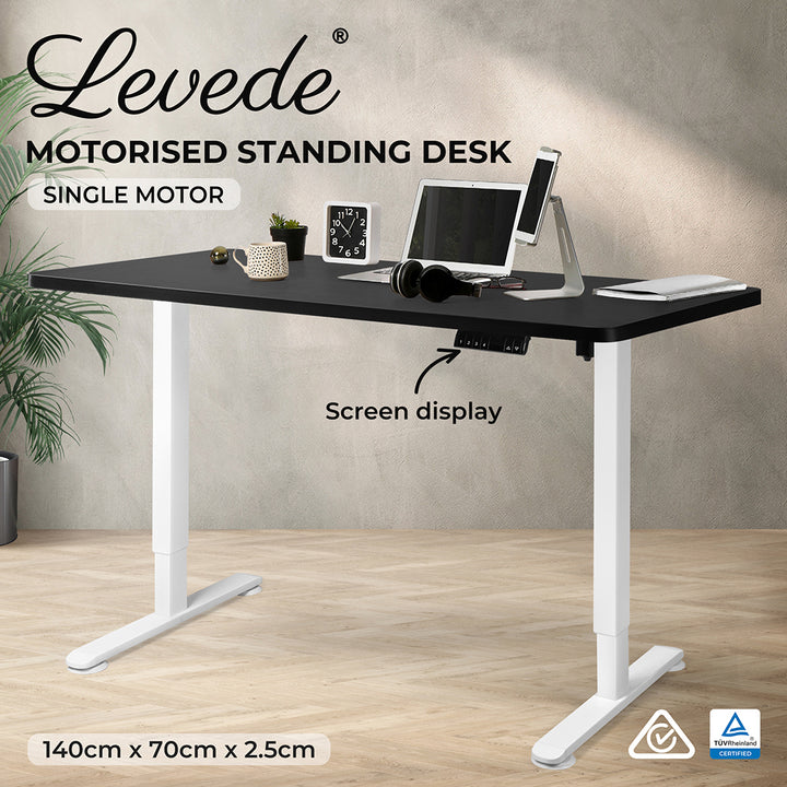 Levede Motorised Standing Desk Adjustable 140cm - Levede