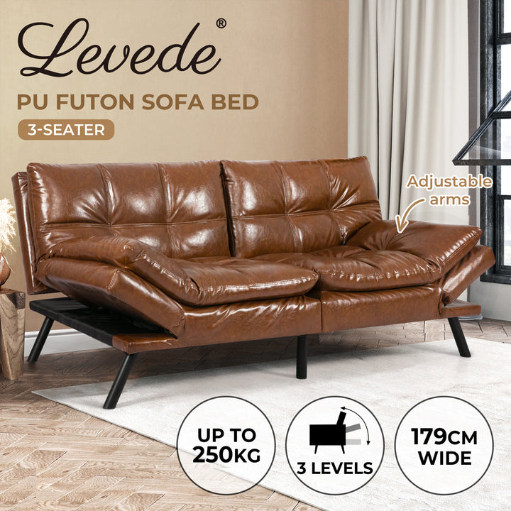 Levede Sofa Bed Futon Recliner Lounge Chair - Levede