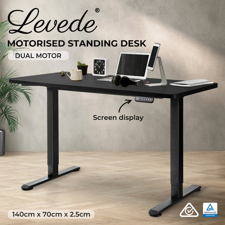 Levede Motorised Standing Desk Adjustable 140cm - Levede