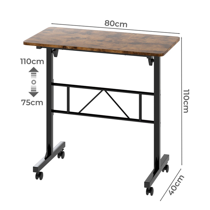 Standing Desk Mobile Table Adjustable Height Computer Workstation Home