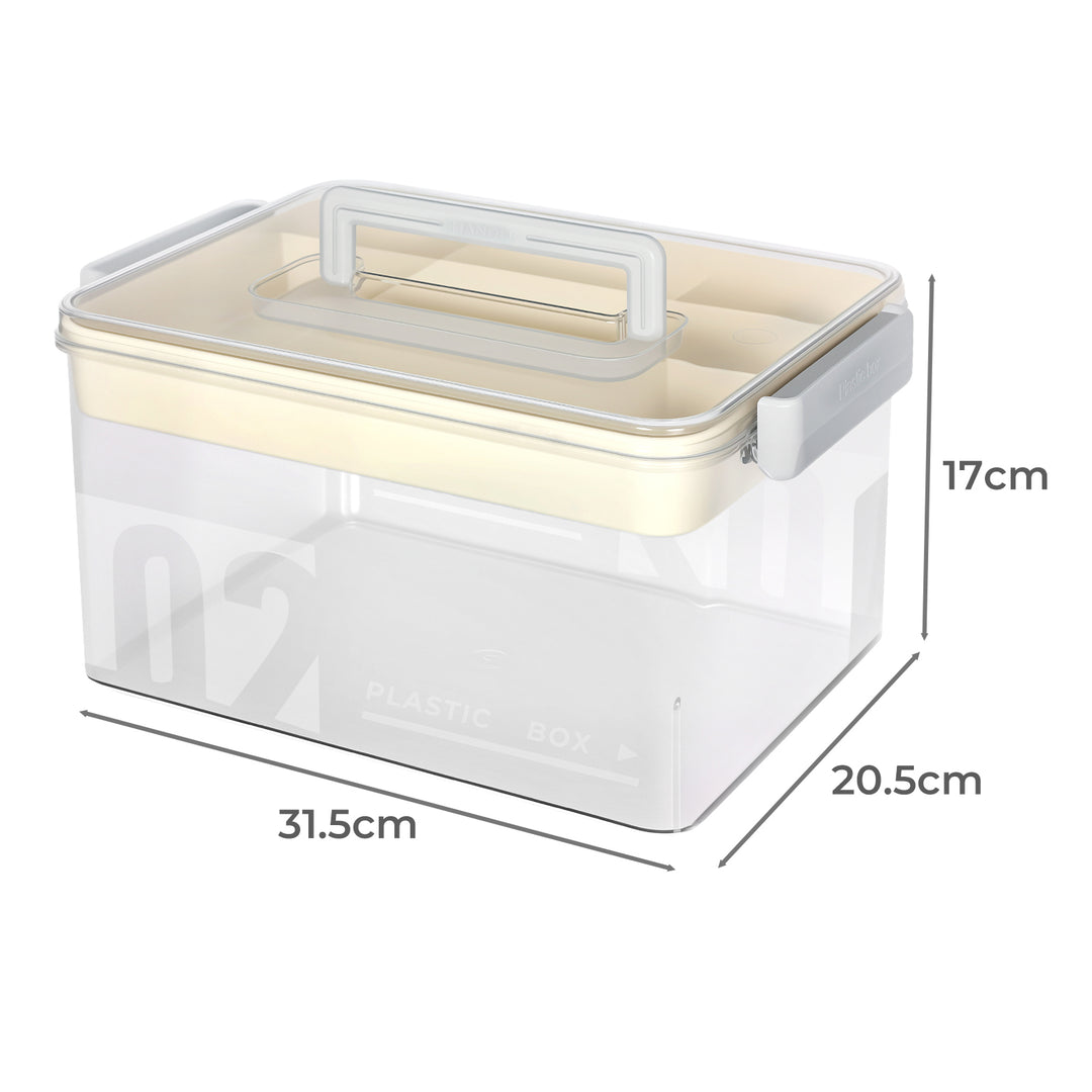 Medical Storage Box Large Capacity Two Layer Medicine Case Household