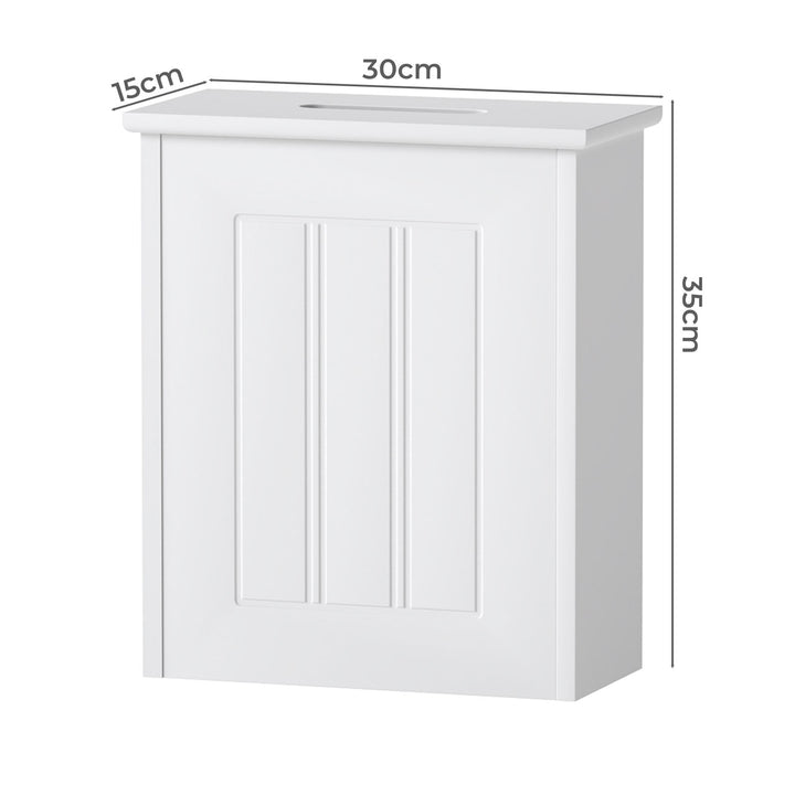 Bathroom Storage Box Lid Slim Toilet Paper Storage Organiser Container