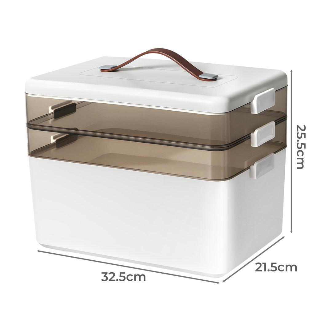 Medical Storage Box 3 Layer Portable Medical Case Organiser Household