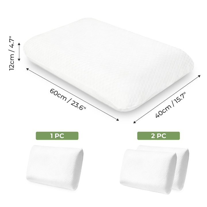 Orthopaedic Memory Foam Pillow Neck Back Pain Side Stomach Back Sleepers