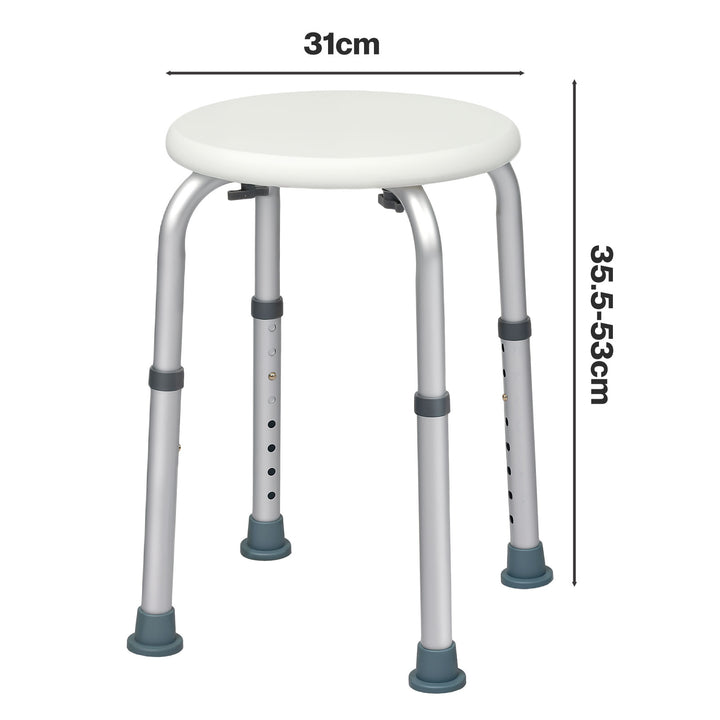 Shower Chair Bath Stool Seat Safety Bathroom Adjustable Height Non Slip