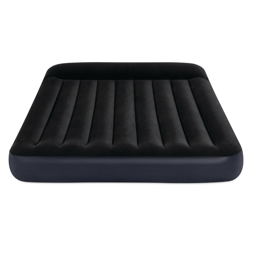 Intex Queen Pillow Rest Classic Airbed W/ Fiber-Tech