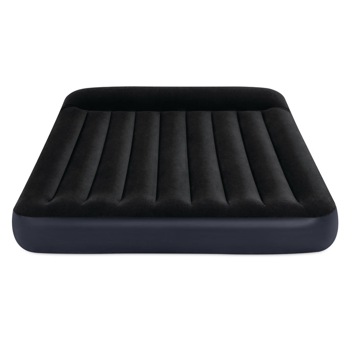 Intex Queen Pillow Rest Classic Airbed W/ Fiber-Tech
