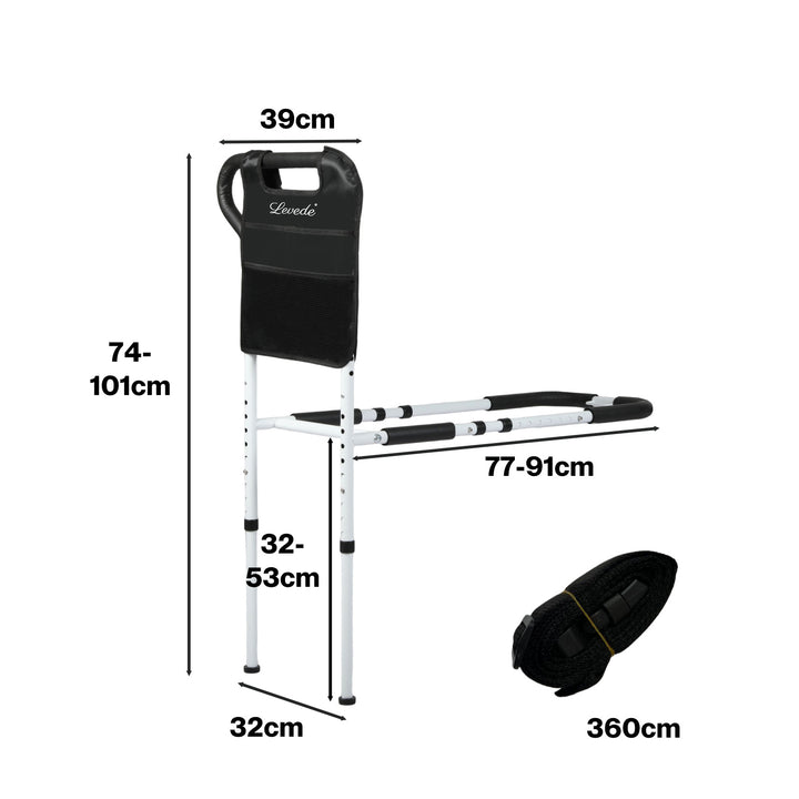 Bed Rail Safety Bed Assist Rail Grab Handrail Adjustable Elderly Adult