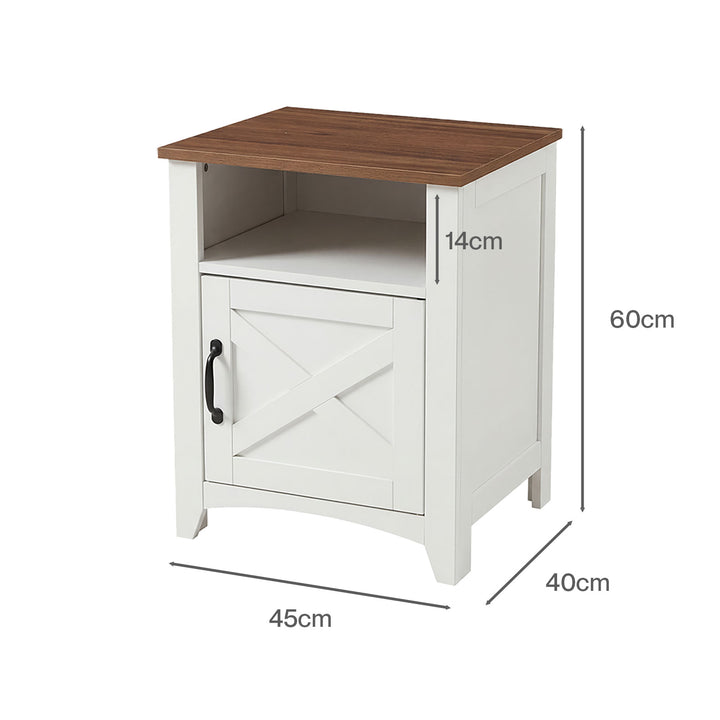 Bedside Tables Nightstands Set of 2 Storage Cabinet Bedroom Living Room