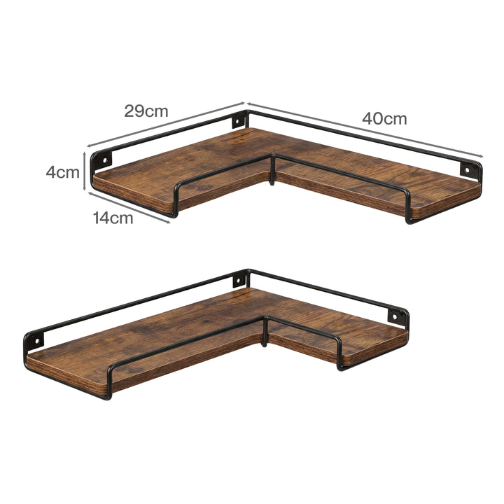 Floating Shelf DIY Corner Wall Shelf 2Pcs Storage Display Rack Bedroom