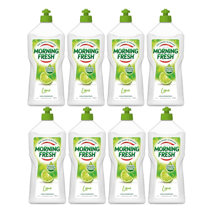 Morning Fresh 900mL Lime  Dishwashing Liquid x8