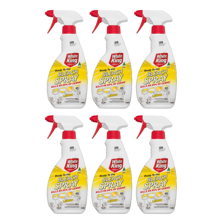 White King 500mL Lemon Bleach Spray  x6