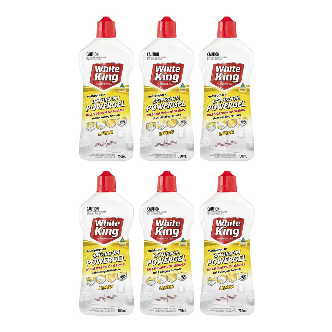 White King 750mL Bathroom Gel x6