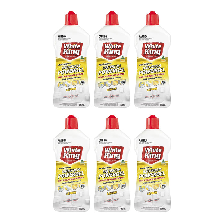 White King 750mL Bathroom Gel x6