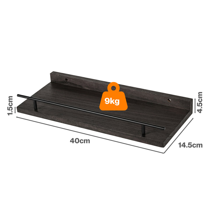 Floating Wall Shelves  3 Pcs Wall Mounted Storage Display Rack Bedroom
