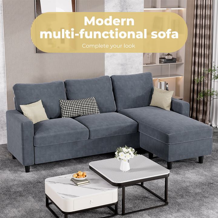 Levede L-shaped Sectional Sofa Lounge Chaise Set - Levede