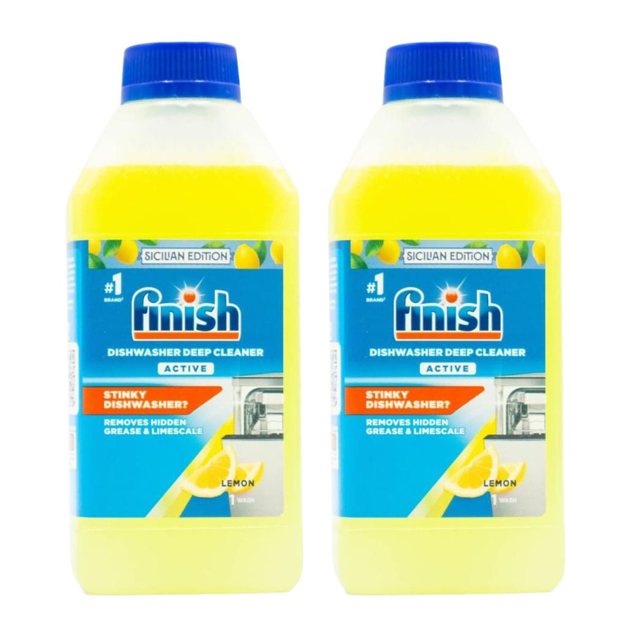 Finish 250ml Dishwasher Cleaner Lemon x2.