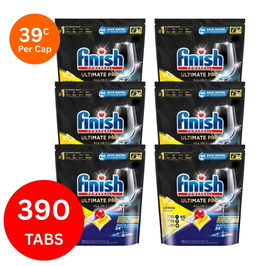 Finish Ultimate Pro x 390 Lemon Dishwasher Tablets.