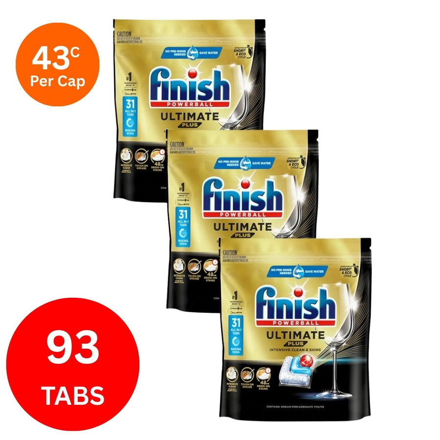 Finish Ultimate Plus x 93 Baking Soda Dishwasher Tablets.