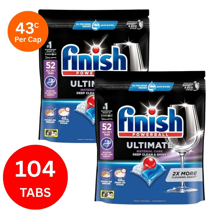Finish Ultimate x 104 Dishwasher Tablets.