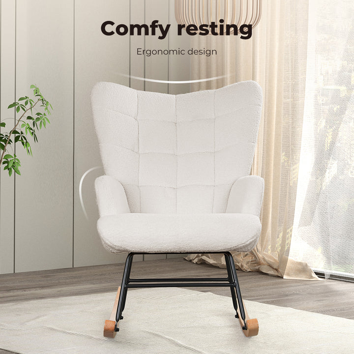 Levede Fleece Rocking Chair - Levede
